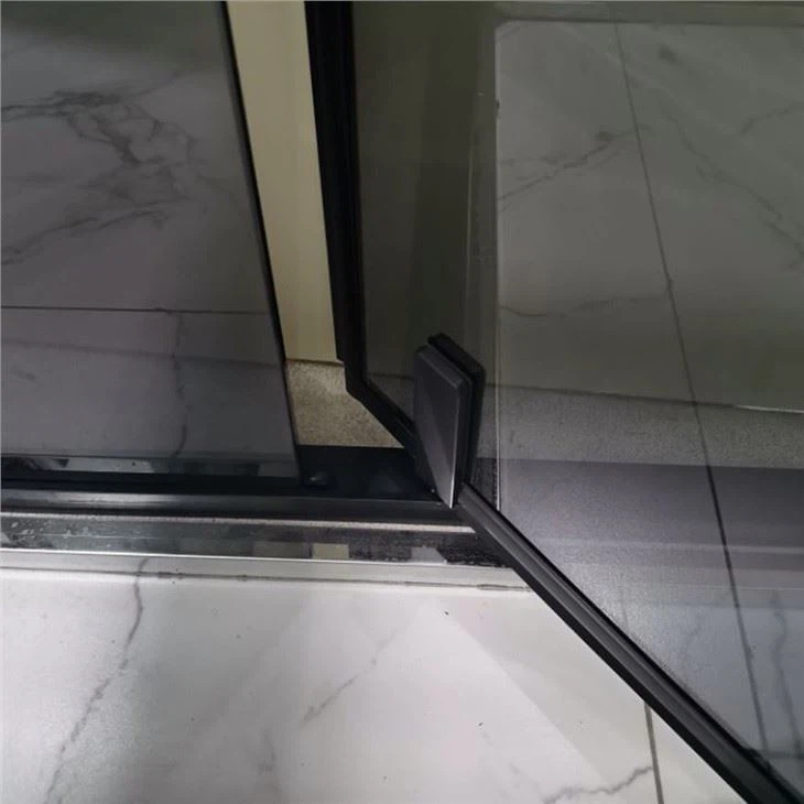 Black Framed Walk in Shower Screen